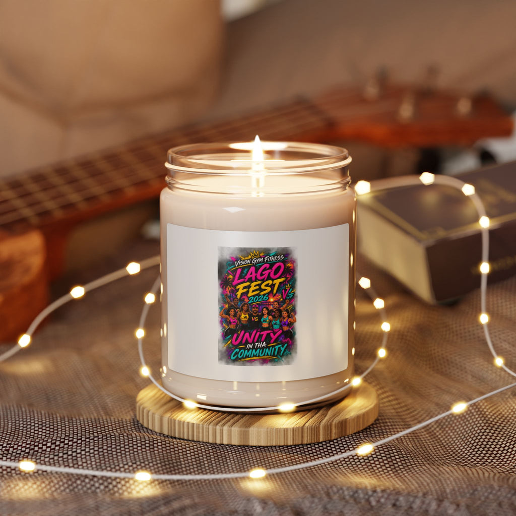 Lago Fest Unity Soy Candle — 9oz Scented Jar (Community Celebration)