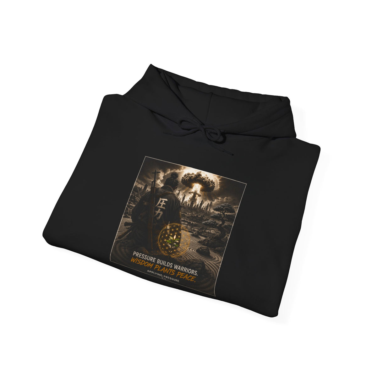 Applying Pressure Samurai Wisdom Plants Peace Hoodie