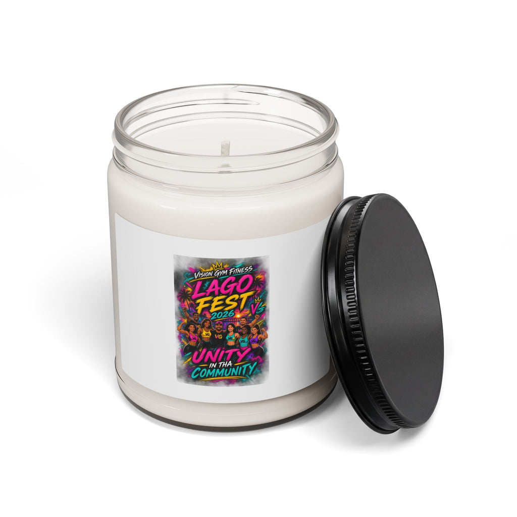 Lago Fest Unity Soy Candle — 9oz Scented Jar (Community Celebration)