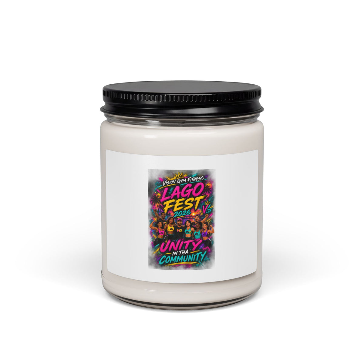 Lago Fest Unity Soy Candle — 9oz Scented Jar (Community Celebration)