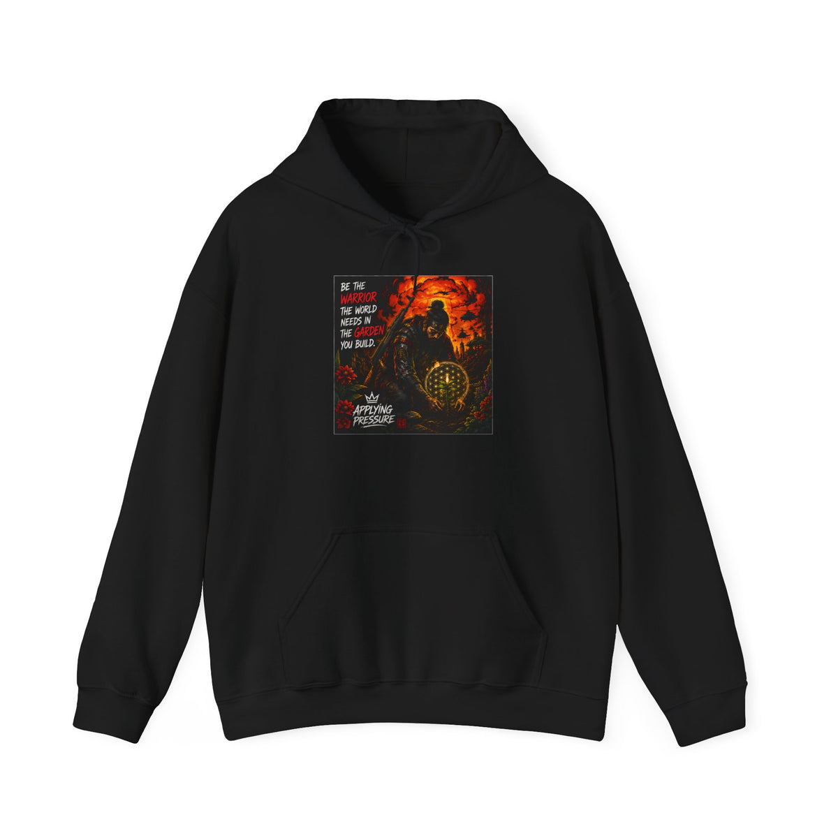 Applying Pressure Samurai Warrior Garden Hoodie