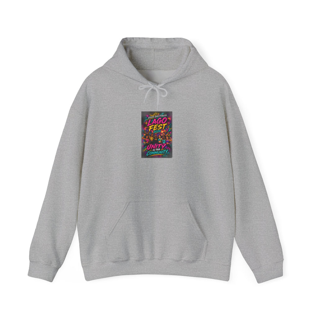 Festival Vibes Hoodie — 'Jago Fest' Colorful Retro Music Poster Design