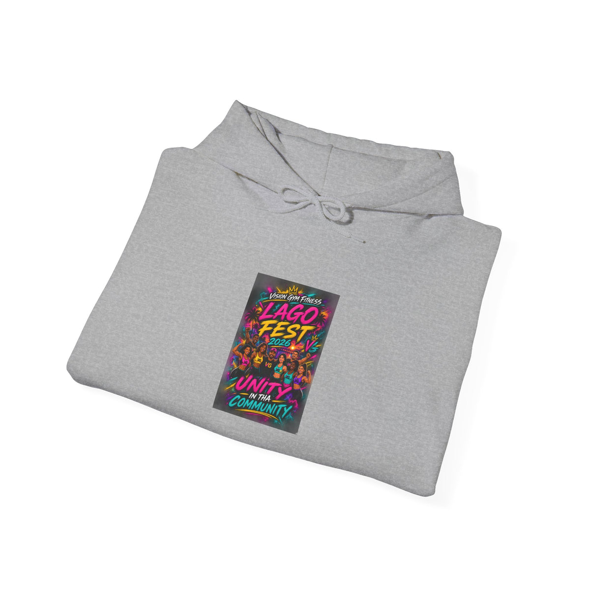 Festival Vibes Hoodie — 'Jago Fest' Colorful Retro Music Poster Design