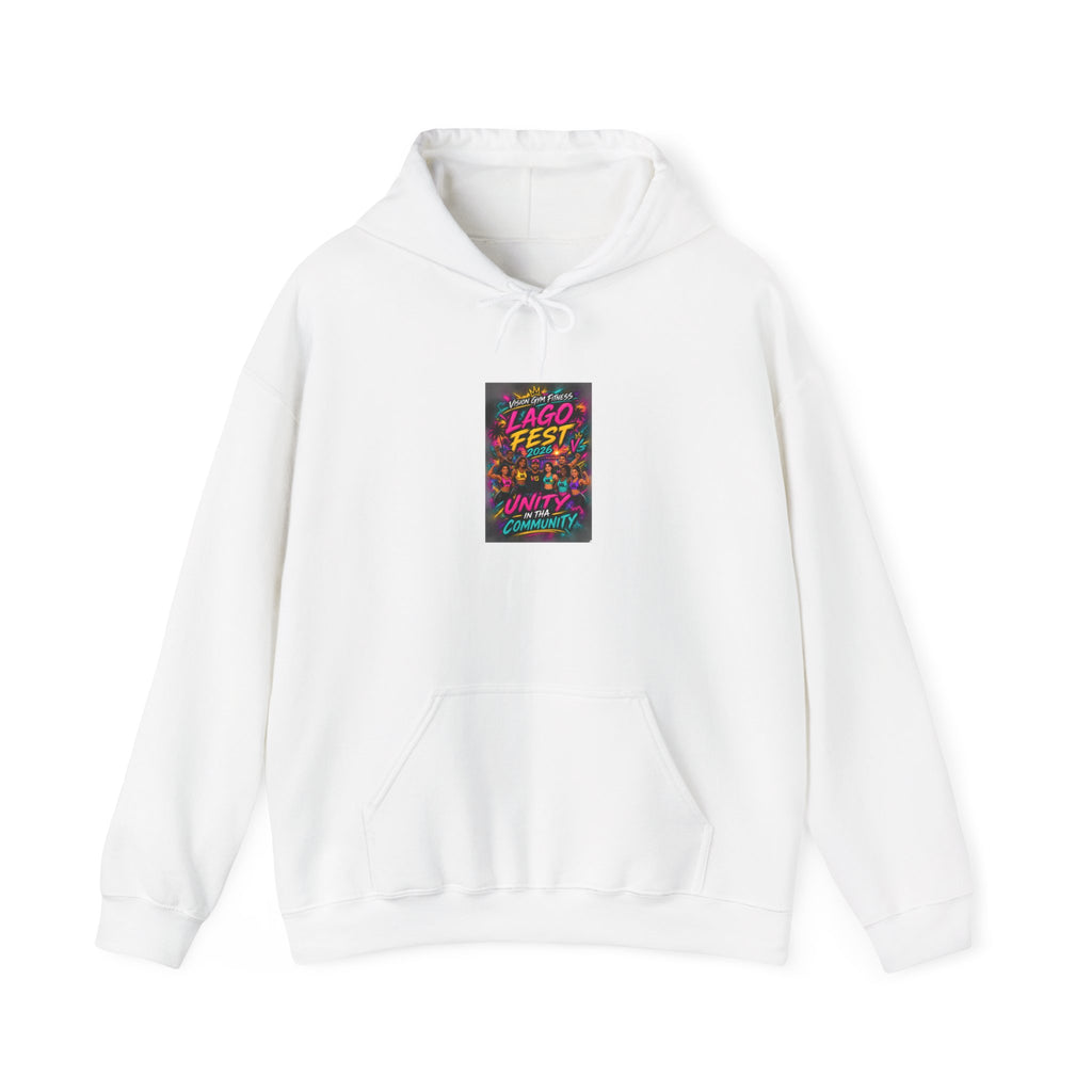 Festival Vibes Hoodie — 'Jago Fest' Colorful Retro Music Poster Design