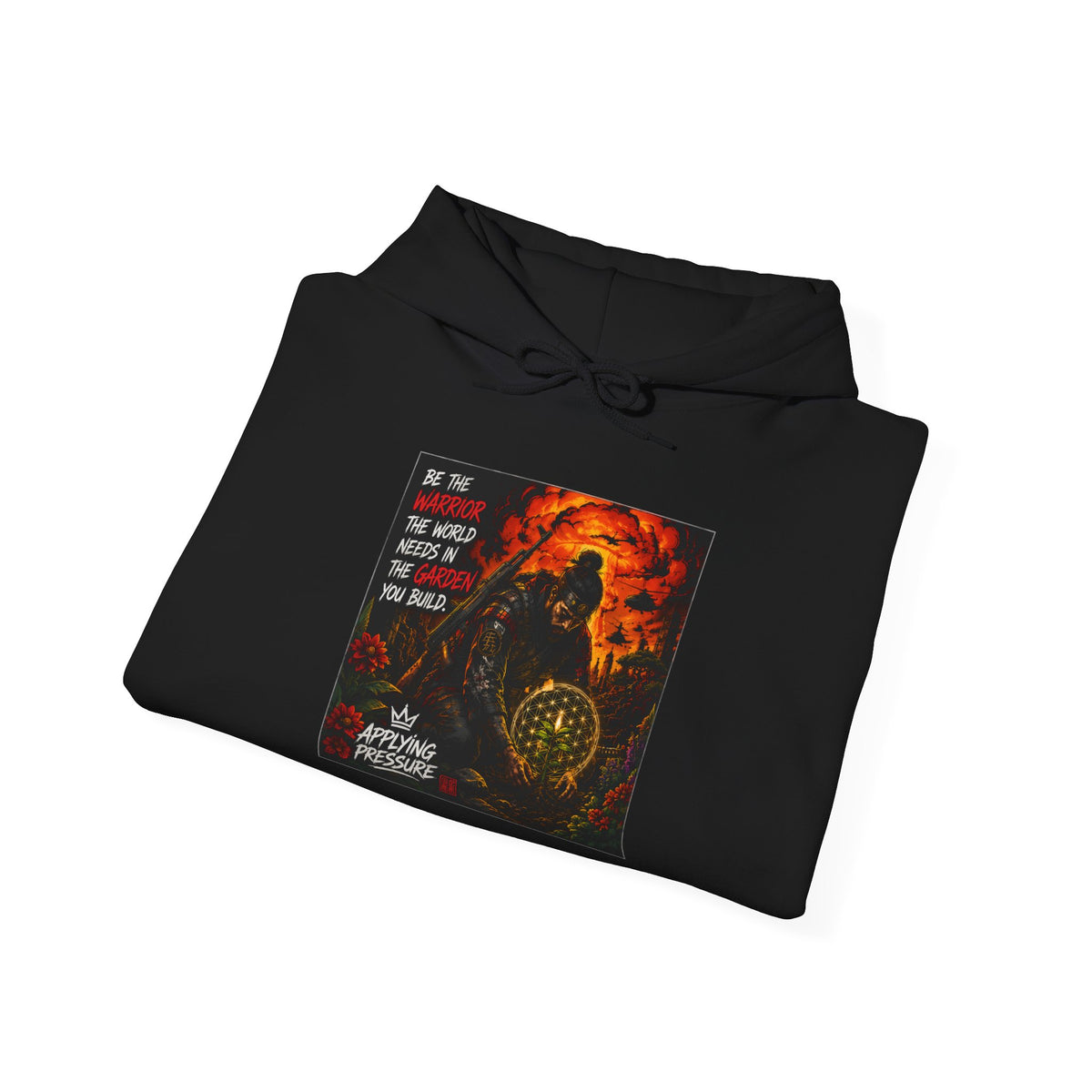Applying Pressure Samurai Warrior Garden Hoodie