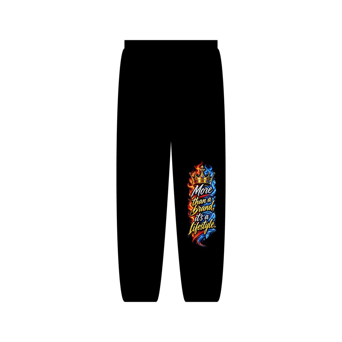 Graphic Sweatpants — Flame QR & 'Anything's Possible' Streetwear Joggers
