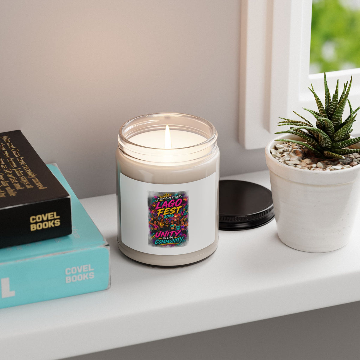 Lago Fest Unity Soy Candle — 9oz Scented Jar (Community Celebration)