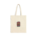 Festival Floral Tote Bag — 'LAGO FEST' Cotton Canvas Market Bag