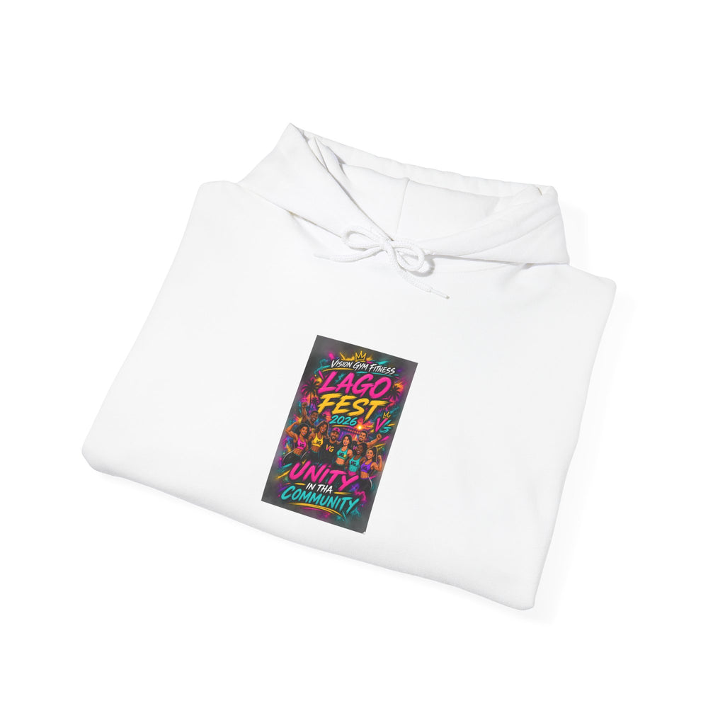 Festival Vibes Hoodie — 'Jago Fest' Colorful Retro Music Poster Design